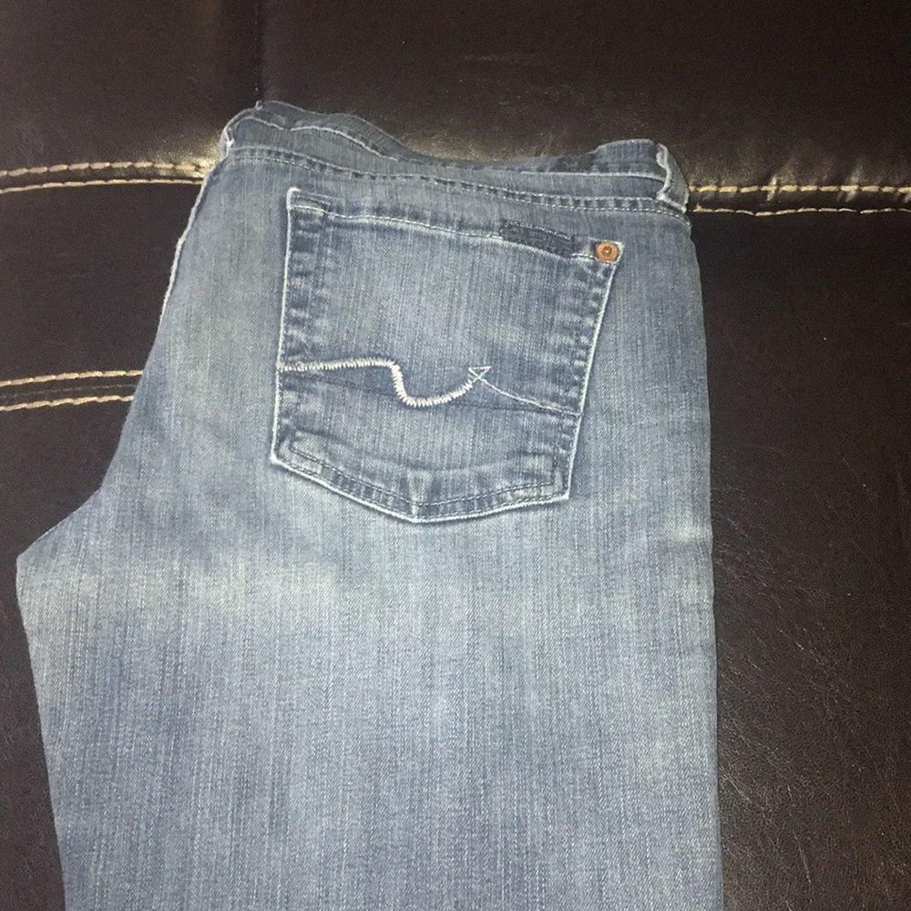 7 for all man kind jeans medium wash👖